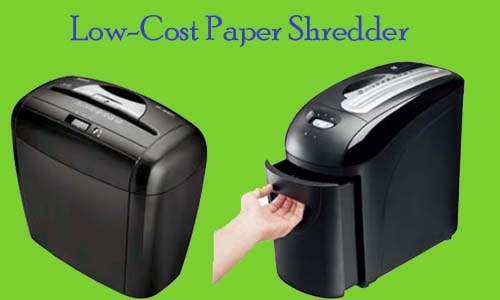 Low cost paper shredders